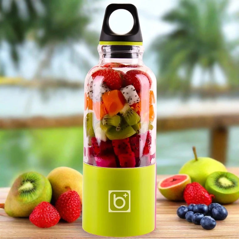 500ml Portable Juicer Cup USB Rechargeable Electric Blender Mixer Bottle