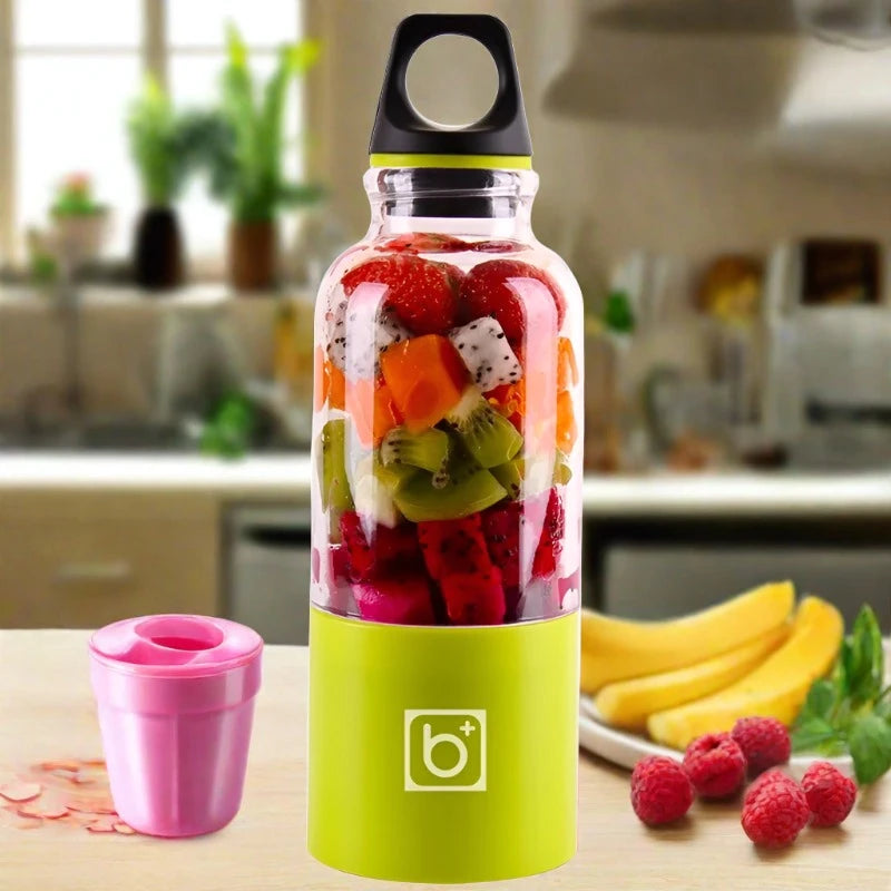 500ml Portable Juicer Cup USB Rechargeable Electric Blender Mixer Bottle