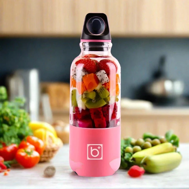 500ml Portable Juicer Cup USB Rechargeable Electric Blender Mixer Bottle