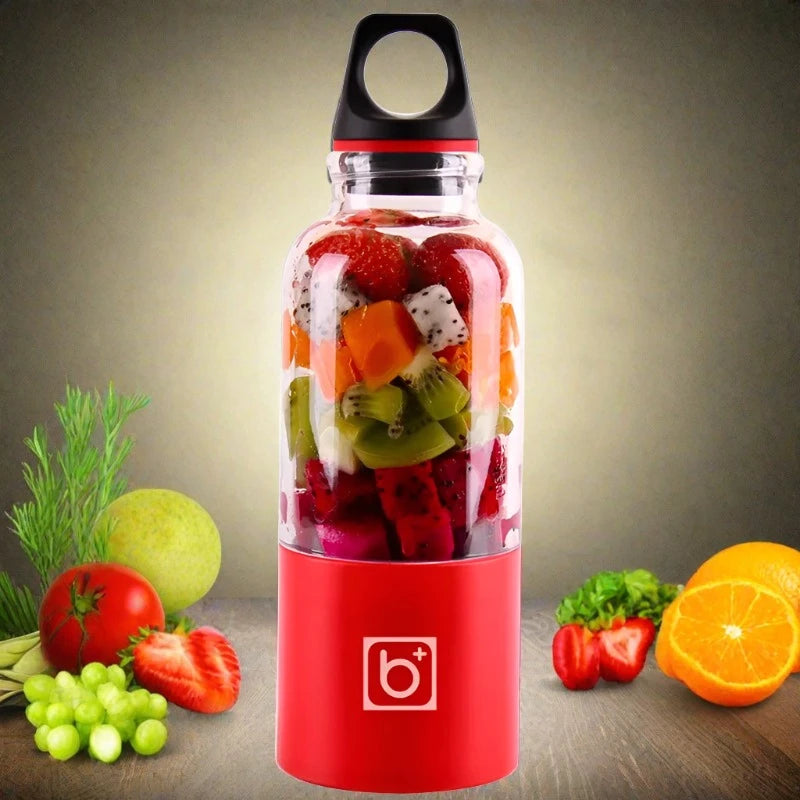 500ml Portable Juicer Cup USB Rechargeable Electric Blender Mixer Bottle