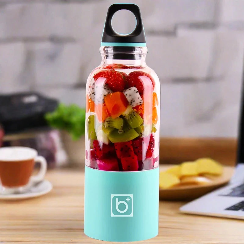 500ml Portable Juicer Cup USB Rechargeable Electric Blender Mixer Bottle